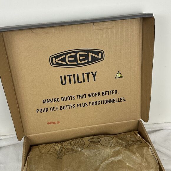 Keen 'Red Hook Mid' Men's Leather WP EH Safety Toe Oil/Slip Resistant Work Boot - Picture 4 of 16